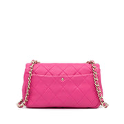 Chanel Classic Single Flap Mini Square Pink Lambskin Gold